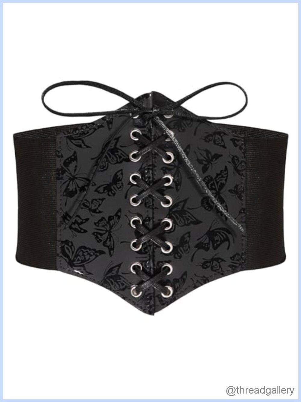 Women's Wide Waist Cincher Corset Belt Lace-Up Adjustable One Size